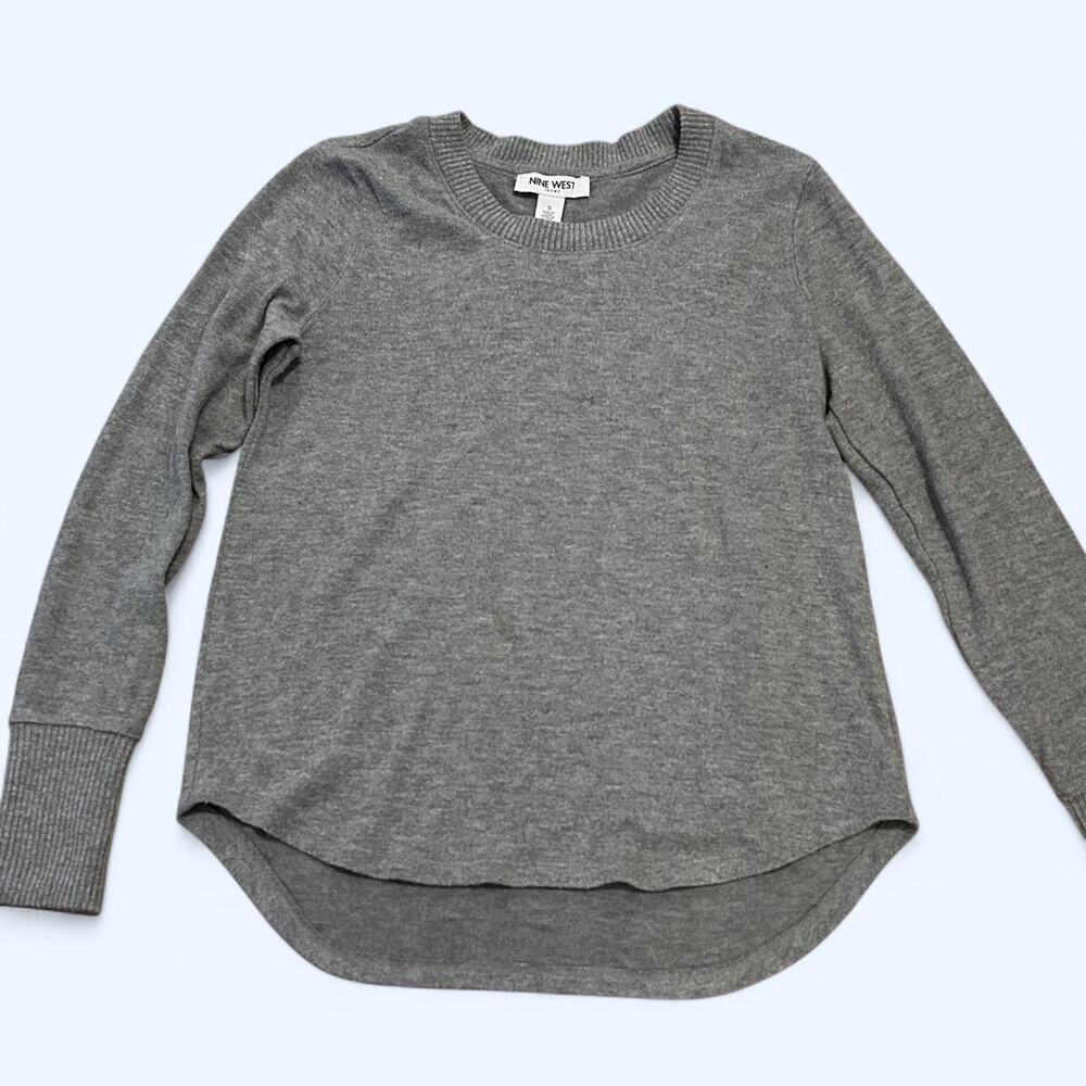 Nine west gray long sleeve